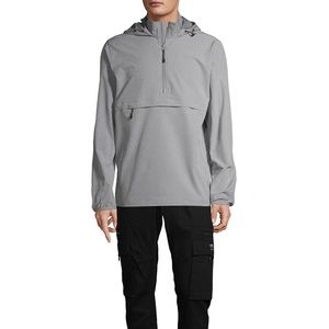 Men's Gray Hooded Jacket